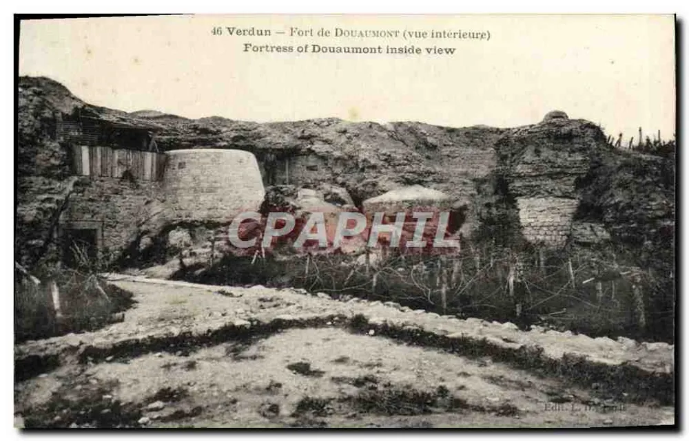Verdun — Fort Douaumont (Innenansicht) — Verlag L. Hébert - Vorderseite