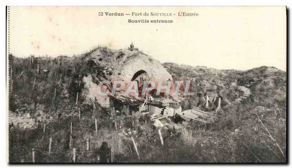 Verdun — Festung Souville — Der Eingang - Vorderseite