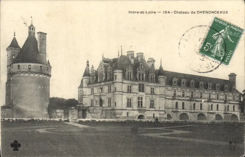 Castelo de Chenonceaux — Indre-et-Loire — 104 — editor M.T. I.L. - Frente