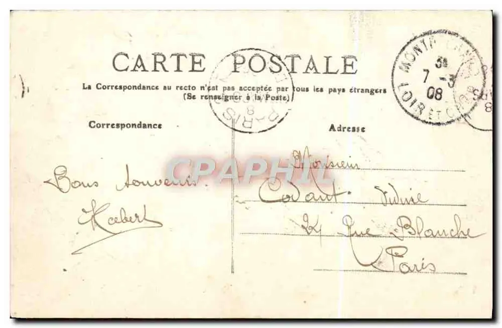 Castelo de Chenonceaux — Indre-et-Loire — 104 — editor M.T. I.L. - Verso