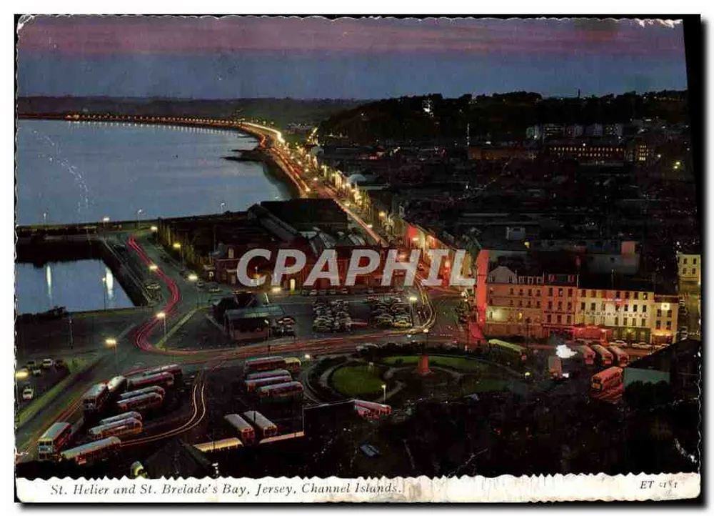 St. Helier und St. Brelade's Bay, Jersey, Kanalinseln — Valentine Printers & Publishers, Dundee & London - Vorderseite