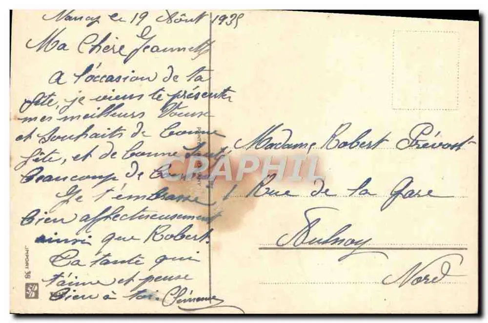 Rosas — carta de boas-vindas — editor não visível - Verso