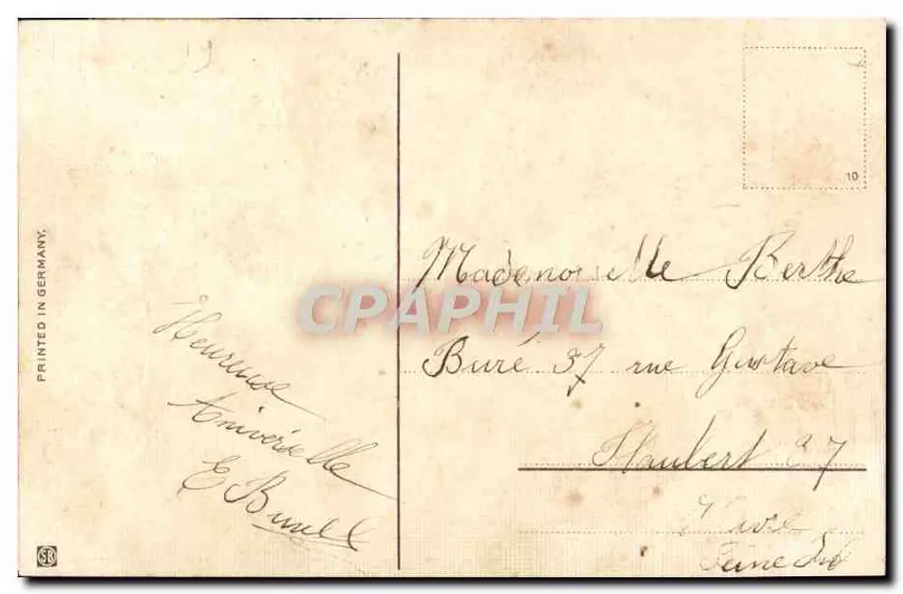 Flores — rosas e violetas — editor SER.778 - Verso