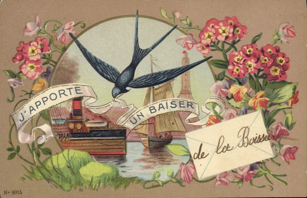 Ein Vogel mit einem Kuss — La Boissière — Nr. 8015 - Vorderseite