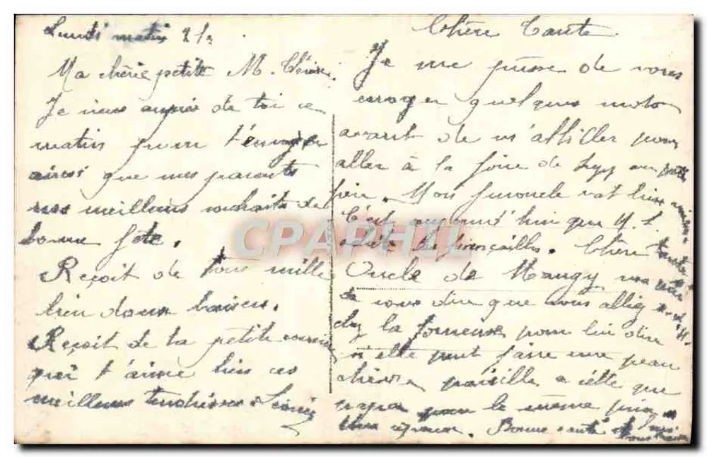 Mata de rosas — paisagem com ponte — DIX PARIS 1152/s - Verso