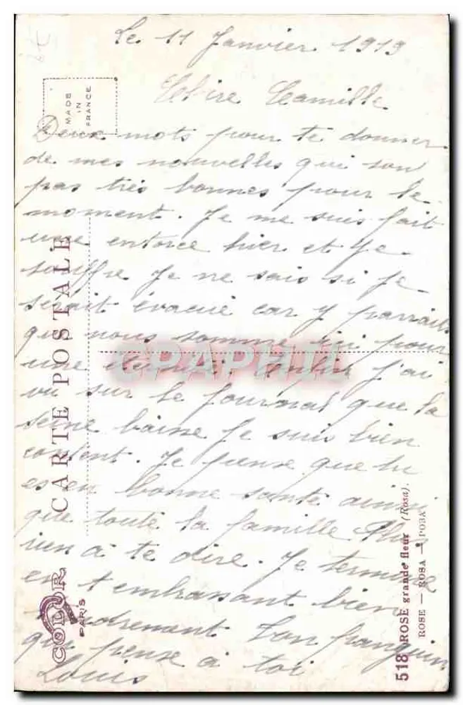 Rosée — Rose — SODA — POBA — 518 — Bardo - Verso
