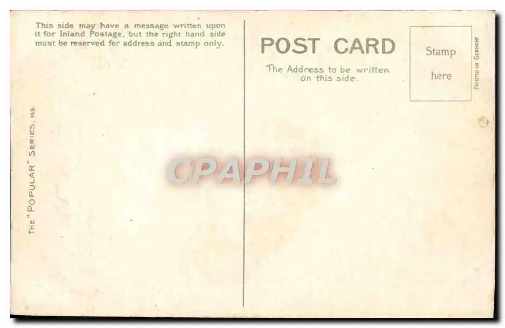 Rose — A Happy Birthday — The 'Popular' Series, 1908 - Back