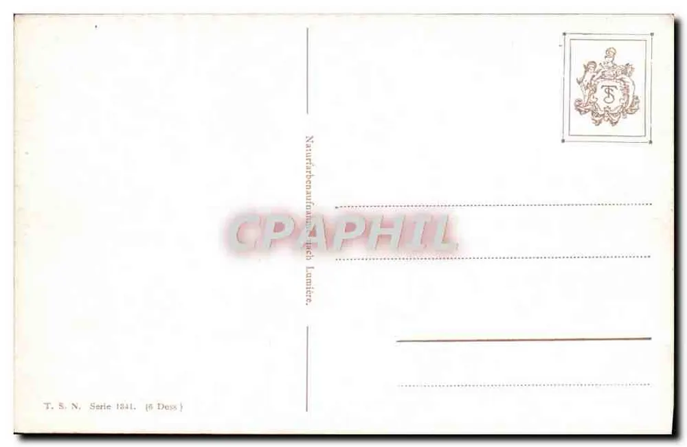 Jardim de rosas — vista panorâmica — T.S.N. Série 1841 (6 Dess) - Verso