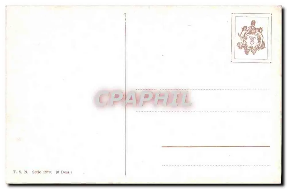 Jardim de rosas — vista em cor — T.S.N. Série 1970 (6 Dess.) - Verso