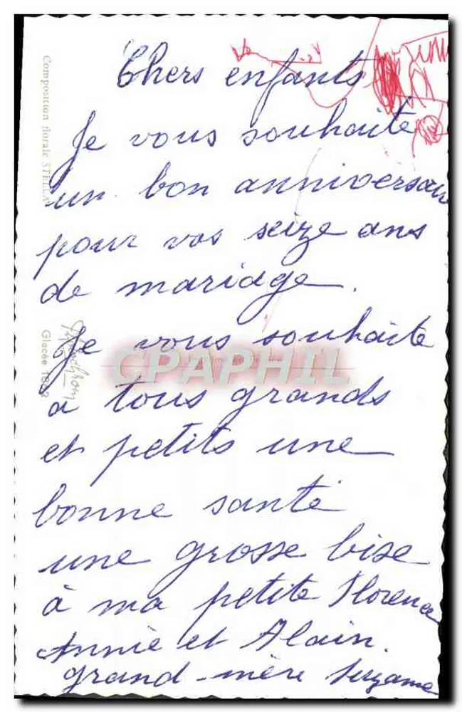 Bouquet de fleurs — Anniversaire — Kompozycja kwiatowa STELLA - Rewers