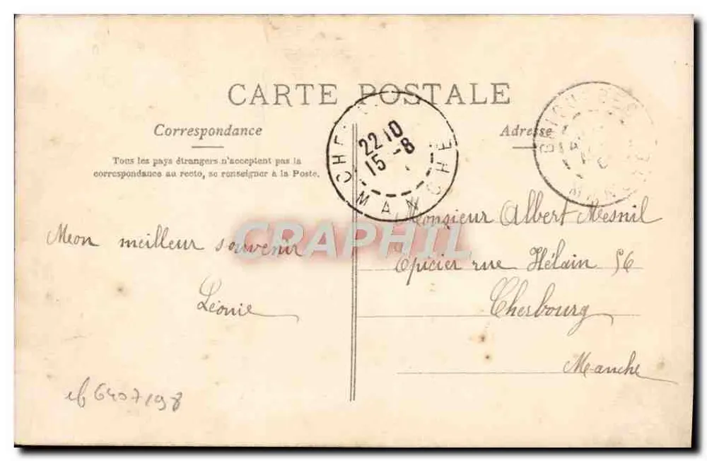 Femme avec bouquet de fleurs — poème imprimé — P.J. n°27 - Verso