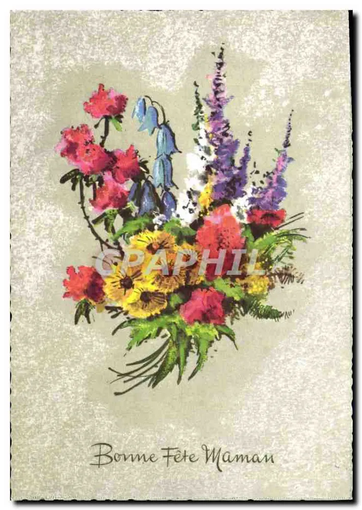 Blumenstrauß — Frohe Muttertag — Graphphil - Vorderseite
