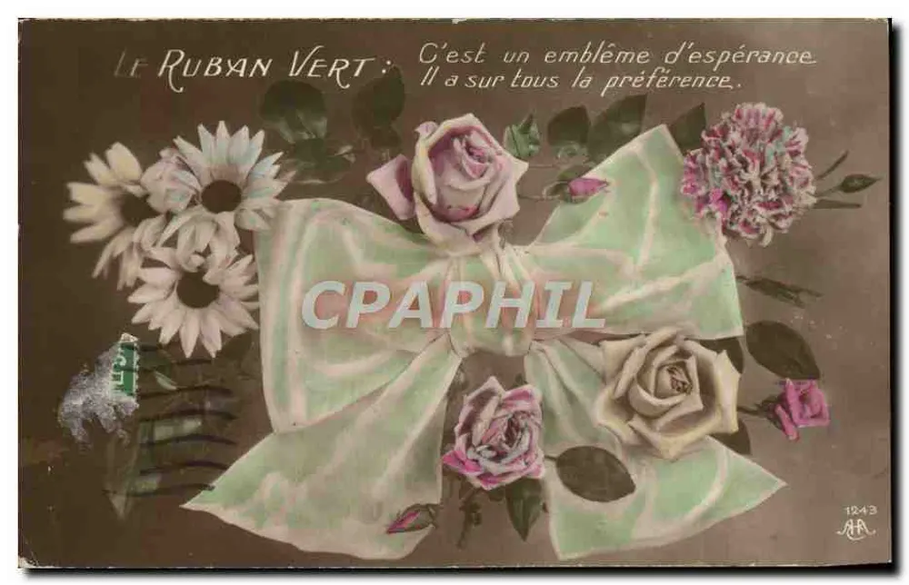 Het Groene lint — Symbool van hoop — AR n°1243 - Voorkant