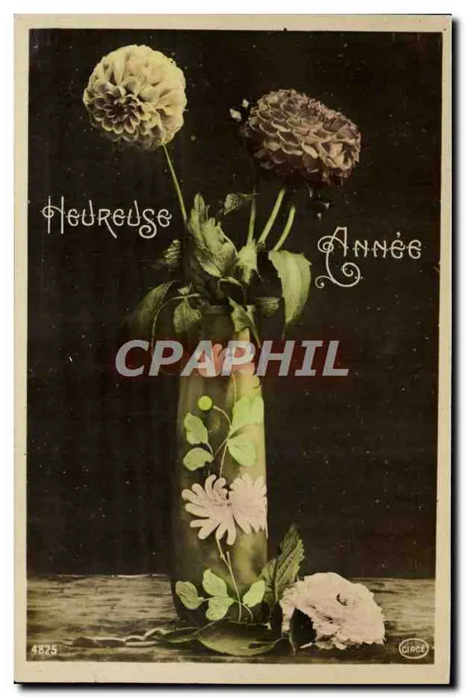 Bloemen in een vaas — 'Goed jaar' — Circe, n° 4825 - Voorkant