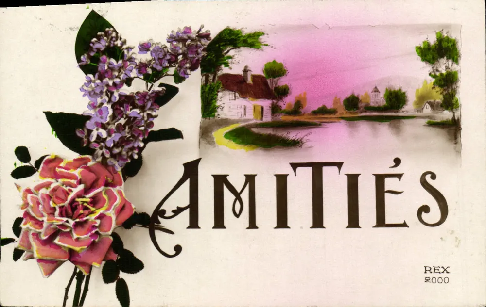 Flores e paisagem — Amizades — REX 2000 - Frente