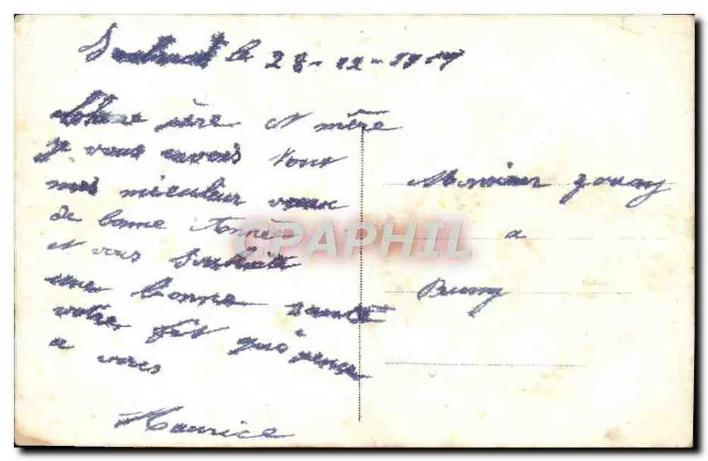 Goed jaar — rozenornament — E.K. 224 - Achterkant
