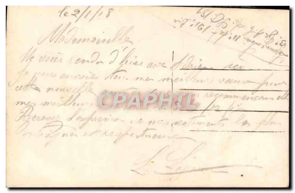 Białe róże — fotografia — W.D. Paris, nr 1923 - Rewers