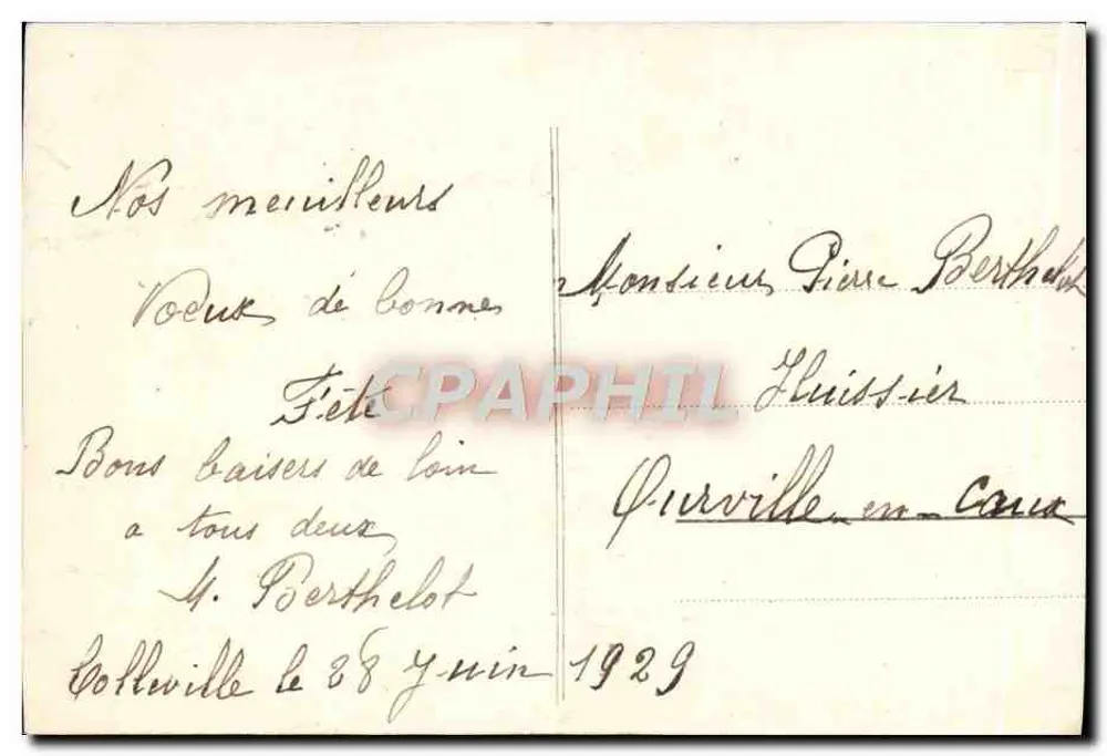 Twee rozen — Fauvallès 1909 — uitgever Fauvallès - Achterkant