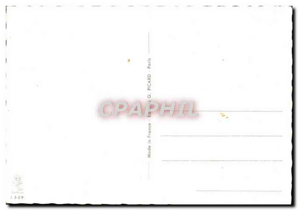 Lillà dei Valli — fiori bianchi su fondo nero — G. PICARD, Parigi - Verso