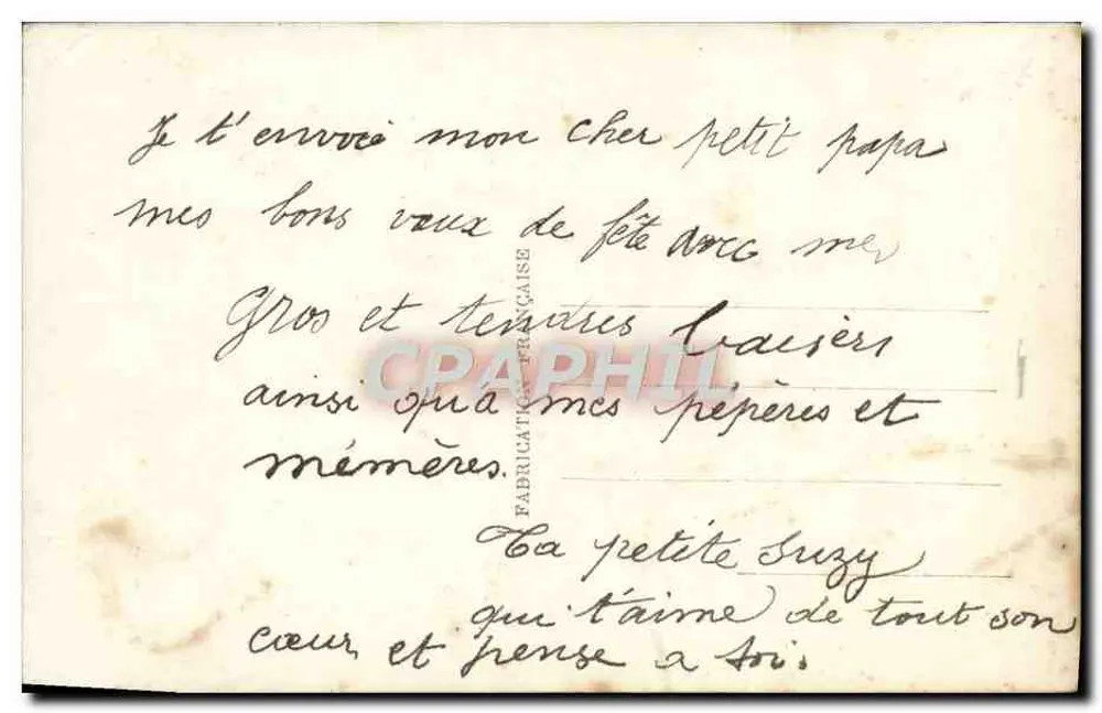 Flores de malmequeres — carta de boas-vindas — DÉDÉ n°350 - Verso
