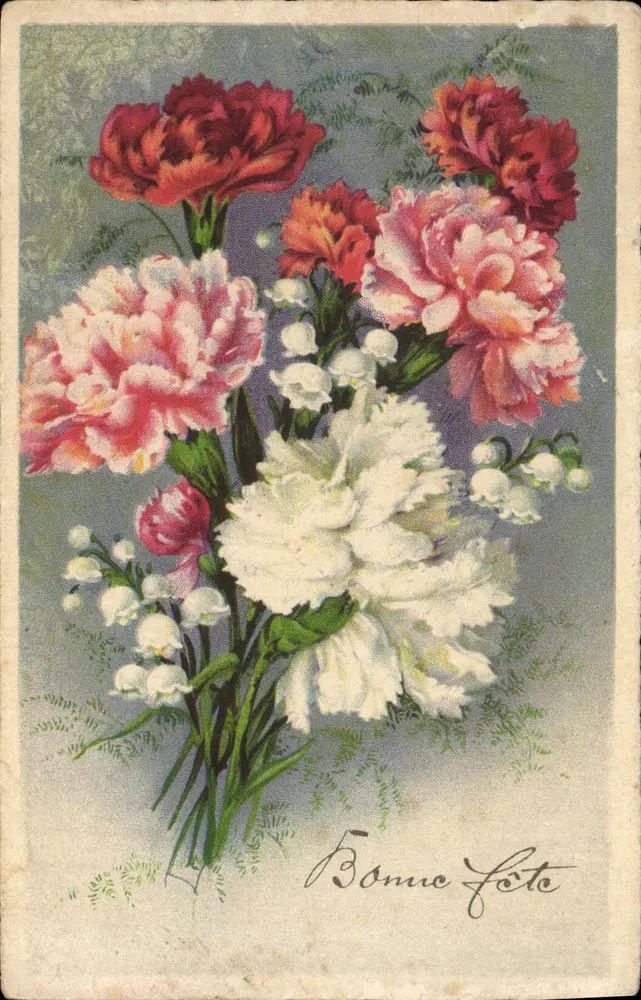 Buquê de pêssegos e de flores de maio — editor BR, n° 34 31 - Frente