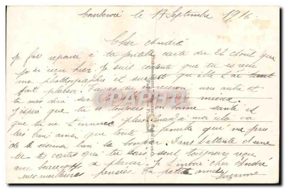 Peixes — Pansées — Novella, n° 881 - Verso