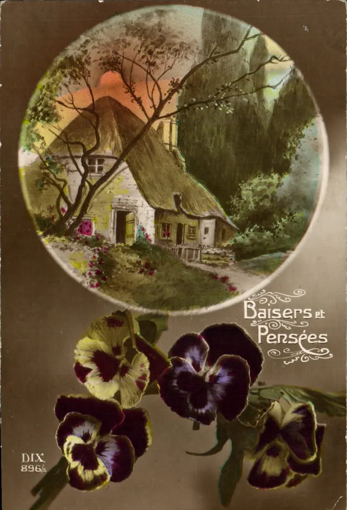 Castelo de campo — Paisagem bucólica — DIX 896/5 - Frente
