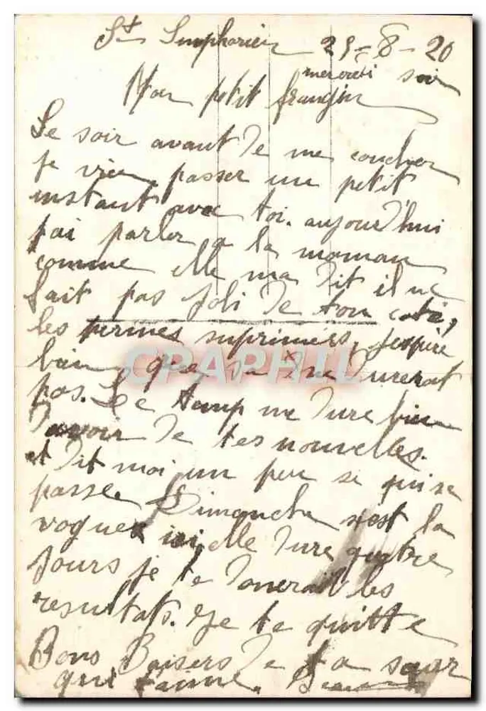 Castelo de campo — Paisagem bucólica — DIX 896/5 - Verso