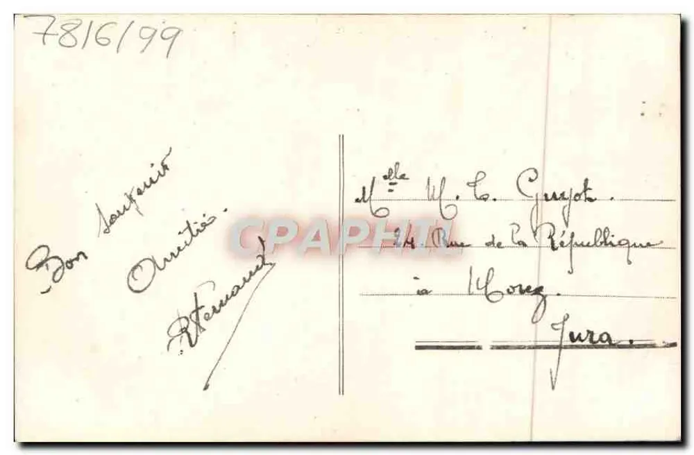 Pansy and Butterfly — Gloria — publisher Gloria, no. 7816/1899 - Back
