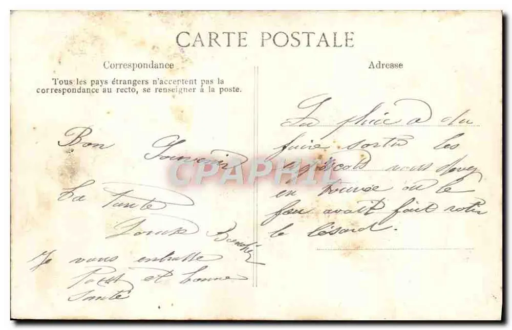 Vista frontal de Piè — editor desconhecido, n° 9046 - Verso