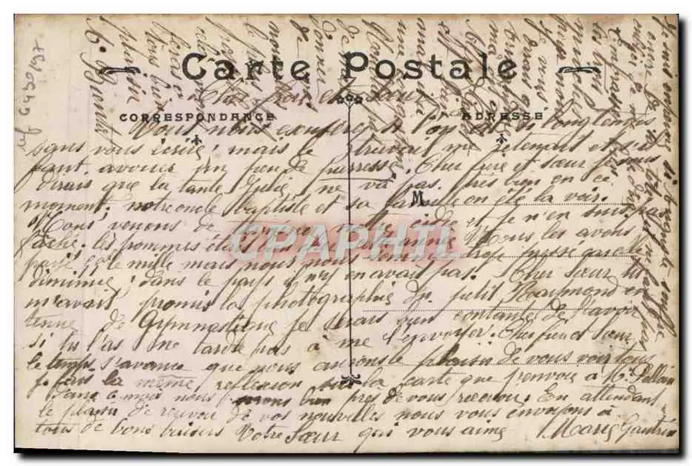 Pensée — Dekorative Ansichtskarte mit Porträts — JAK Paris, n°2045 - Rückseite