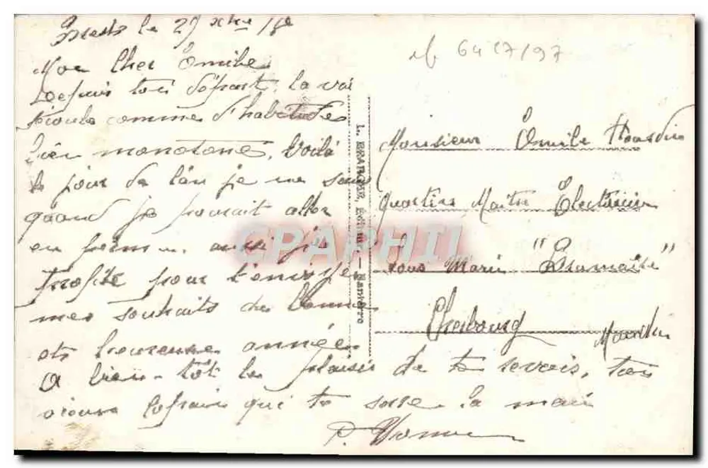 Flores de pensamento — Boa Ano — editor desconhecido - Verso