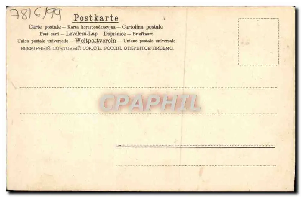 Arranjo de margaridas — Desejos sinceros — Carta postal universal - Verso