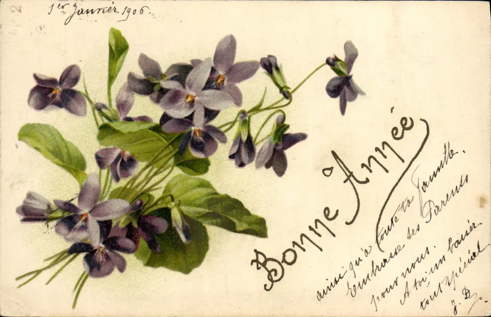 Fiolety — Wesołych Świąt 1906 — S. 330 - Awers