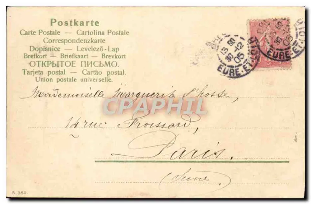 Fiolety — Wesołych Świąt 1906 — S. 330 - Rewers