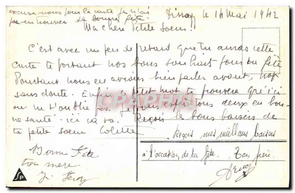 Bouquet de tulipanes y flores azules — Recuerdo — editor SP - Reverso
