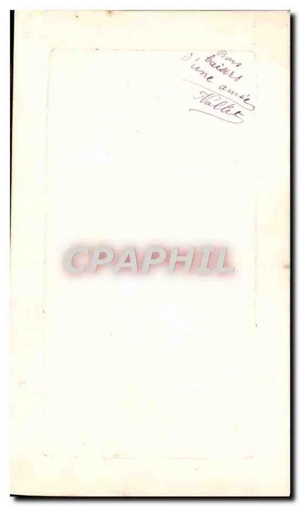 Violetas — desenho a lápis de cor — F. Valliet - Verso