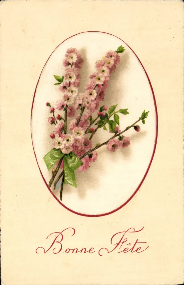 Arranjo de flores — Boa Festa — editor não visível - Frente