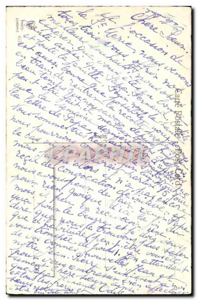 Mata de margaridas e asters — editor Carte Postale Post Card — n° 41.32 - Verso
