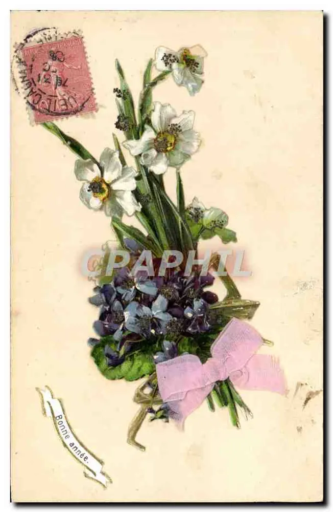Bouquet bloemen — Goed jaar — uitgever niet geïdentificeerd - Voorkant
