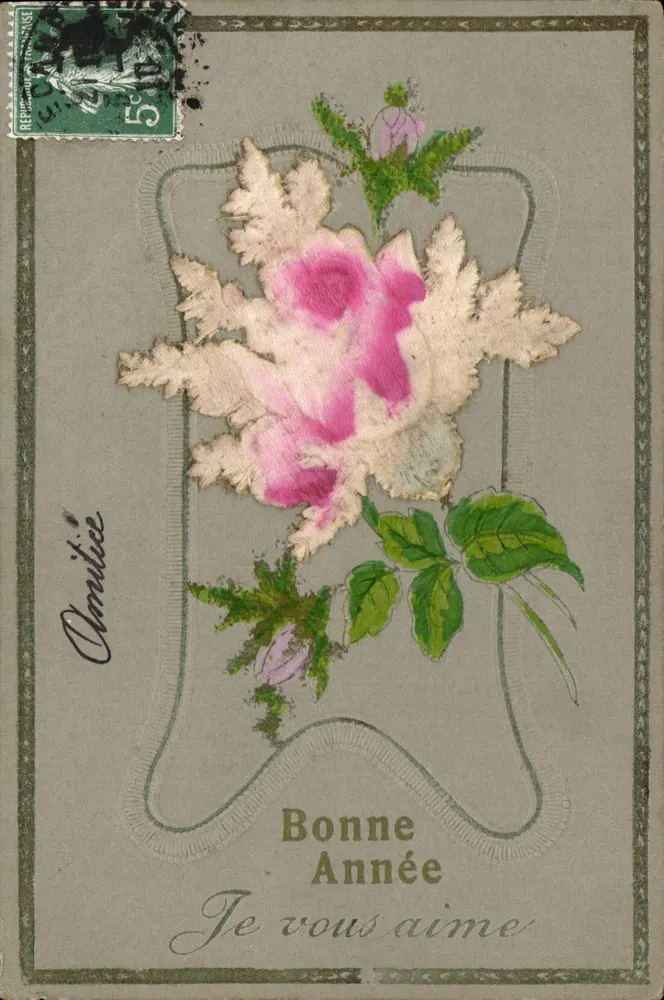 Flor de rosa — Carta de boas-vindas — Editor não identificado - Frente