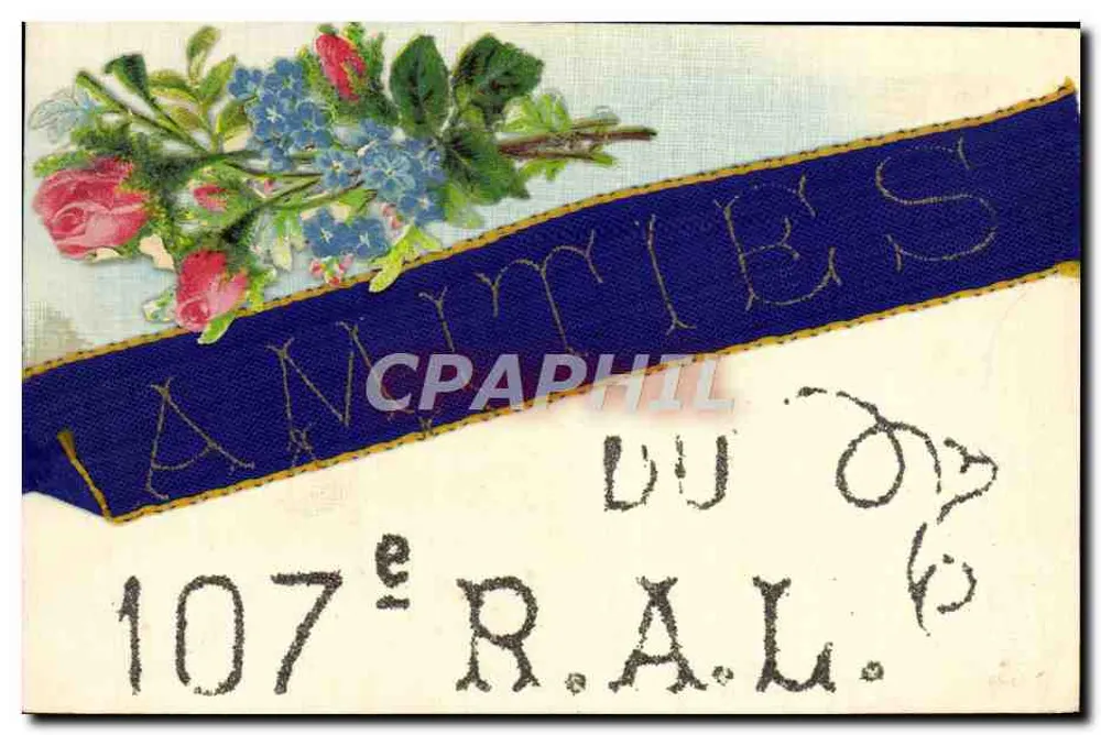 Blüten und Schleife — Freundschaften des 107. R.A.L. — Unbekannter Verlag - Vorderseite