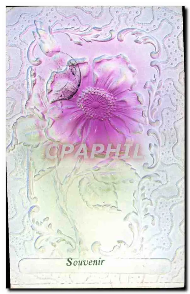 Flor rosa — Lembrança — J.C. Paris n°507 - Frente