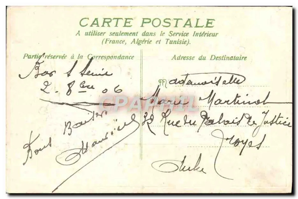 Flores violetas — Bom souvenir — editor não visível - Verso