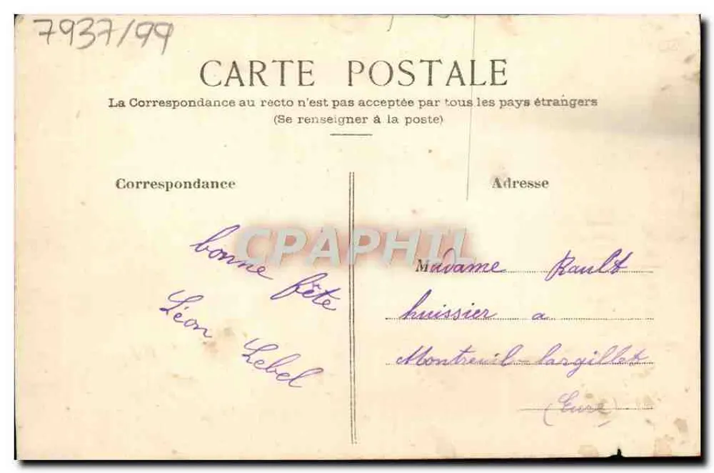 Arranjo de flores e ervas — Feliz Aniversário — editor desconhecido - Verso