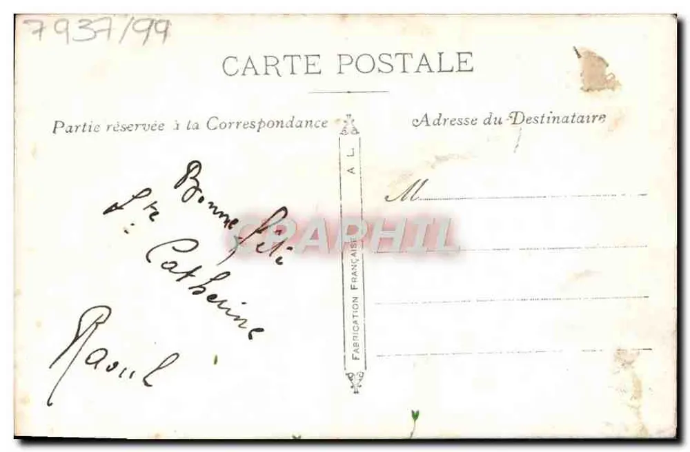 Bouquet de brins d'herbe — éditeur IMPRIMÉ SUR LA CARTE : FABRICATION FRANÇAISE - Verso