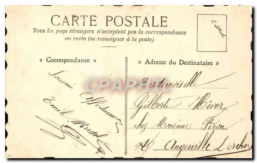 Bouquet de roses et de trèfles — Bonne fête — Éditeur inconnu, n° de série non visible - Verso