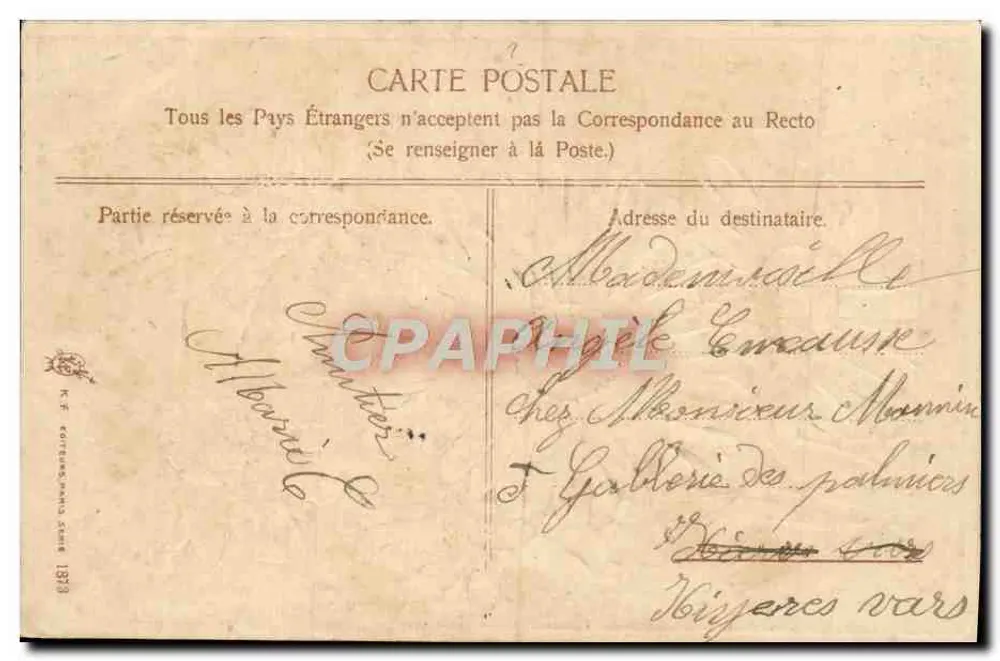 Flores de margaridas — edição K.F. Éditeurs, Nancy, 1923 - Verso