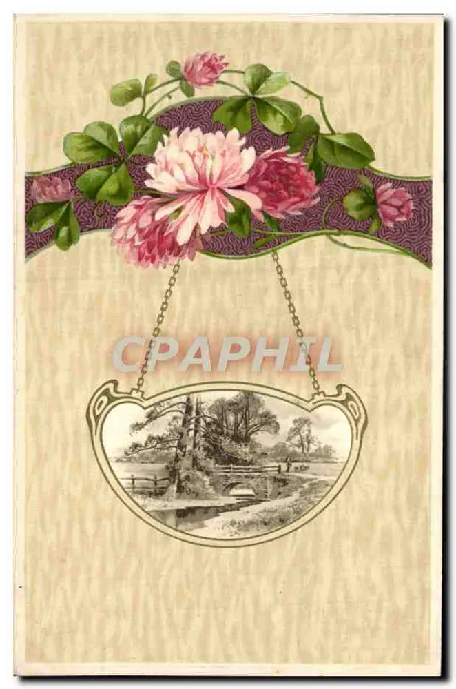 Rural Landscape — floral decoration at top — publisher not visible - Front