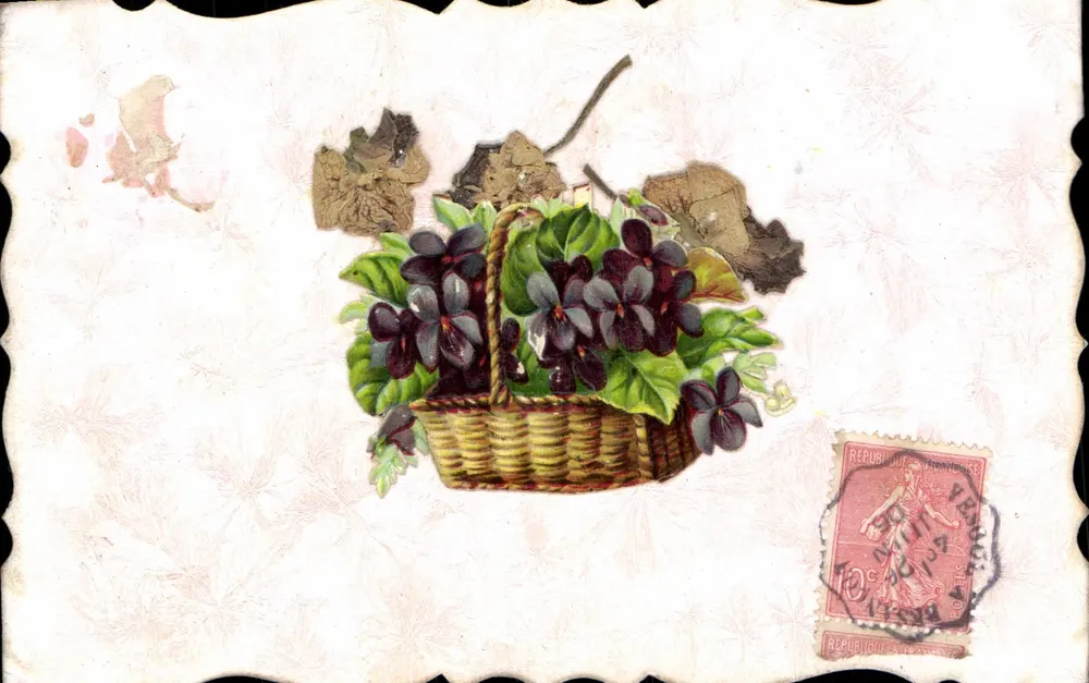 Violet Basket — anonymous editions — 10c stamp - Front